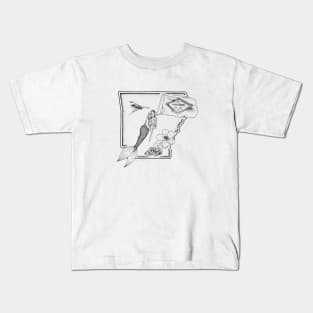 Arkansas Mermaid Kids T-Shirt